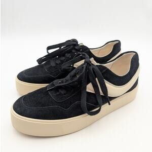 Vince Benfield Sneaker Shoes Lace-Up Women's Black/Moonlight Size US9M EU40